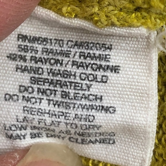 Anthropologie Shirred Collar Yellow Cardigan S - Picture 5 of 8